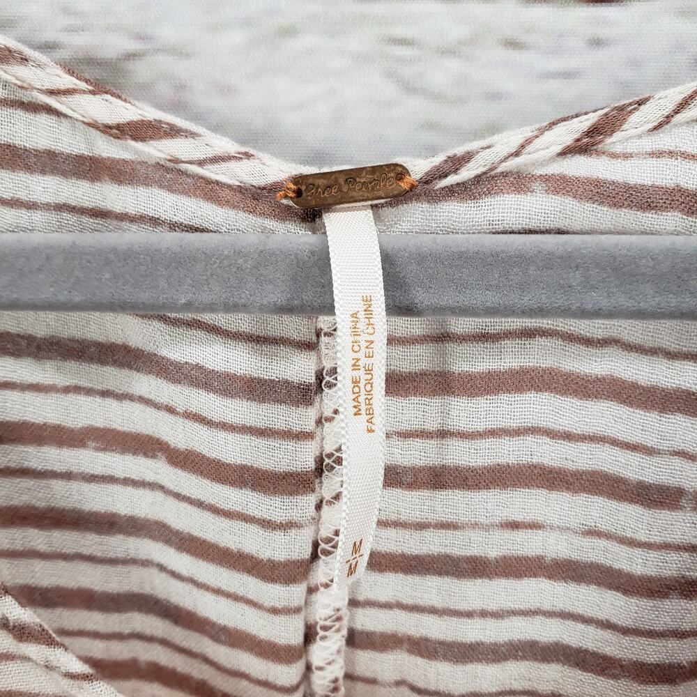 Free People Sunrise Striped Hi-Low Hem Wool Blend Dress Size Medium - Picture 8 of 14